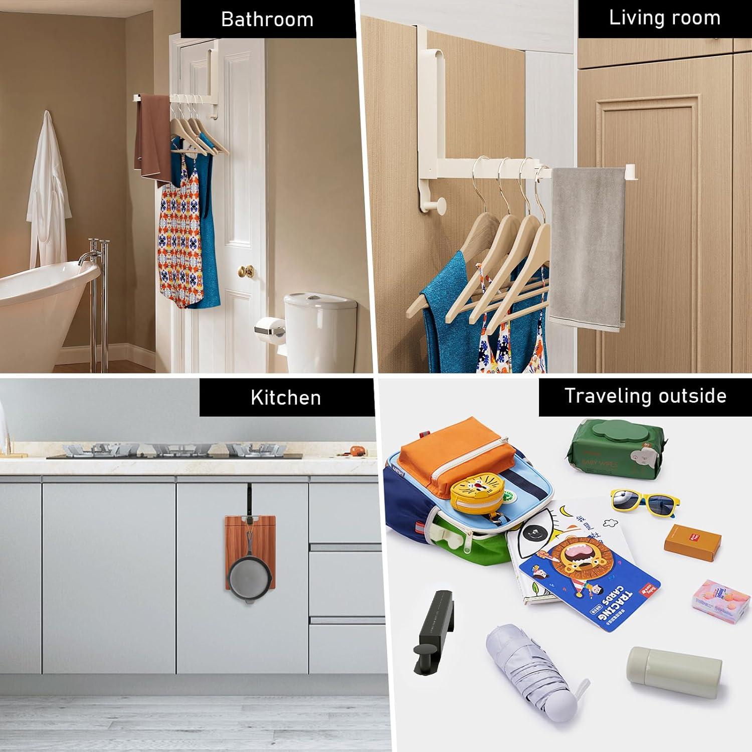 Estante de Secado Plegable Goffing para Puerta 28.5x7.4cm