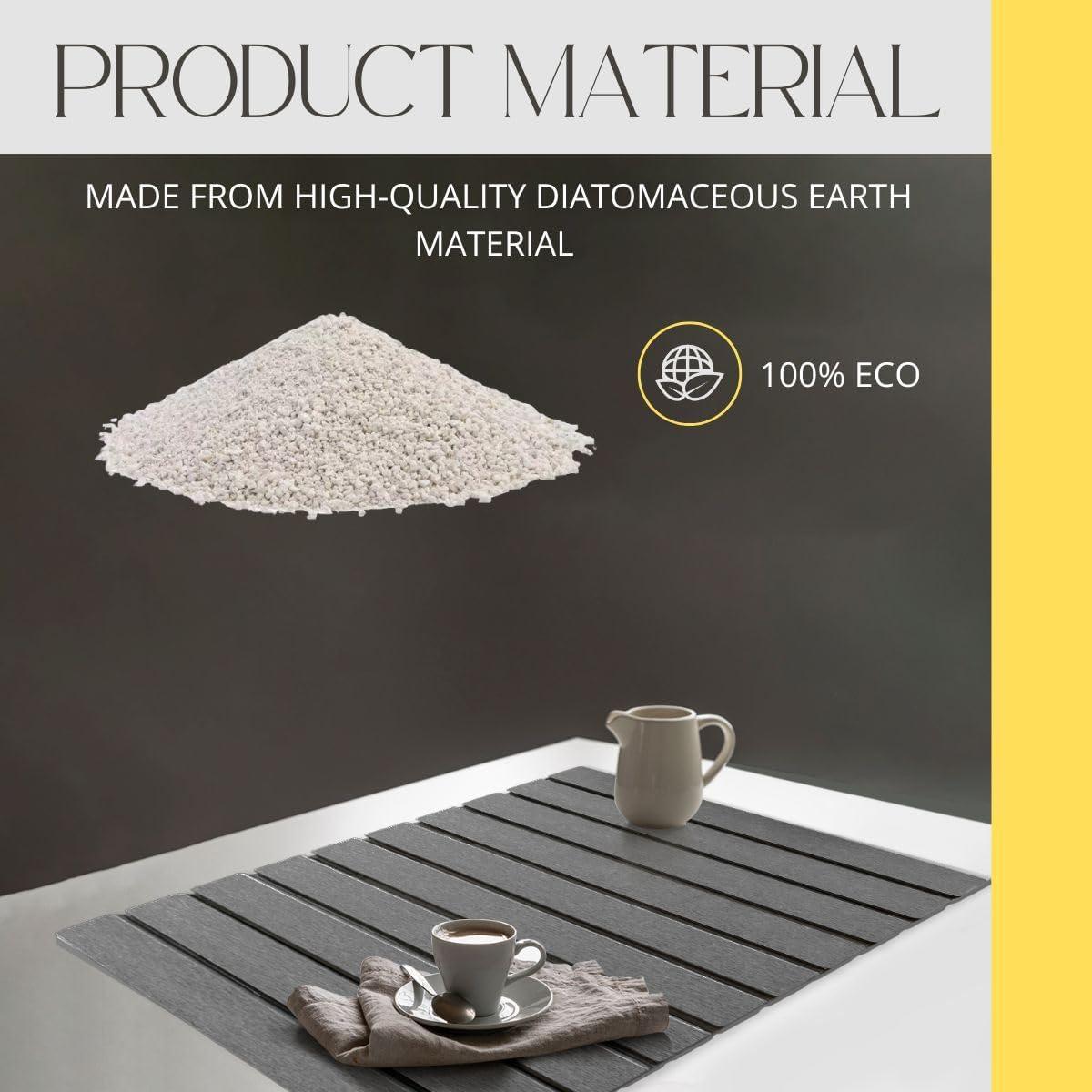 Alfombrilla de Secado de Piedra Plegable BELMAKS Gris Oscuro 59x39cm