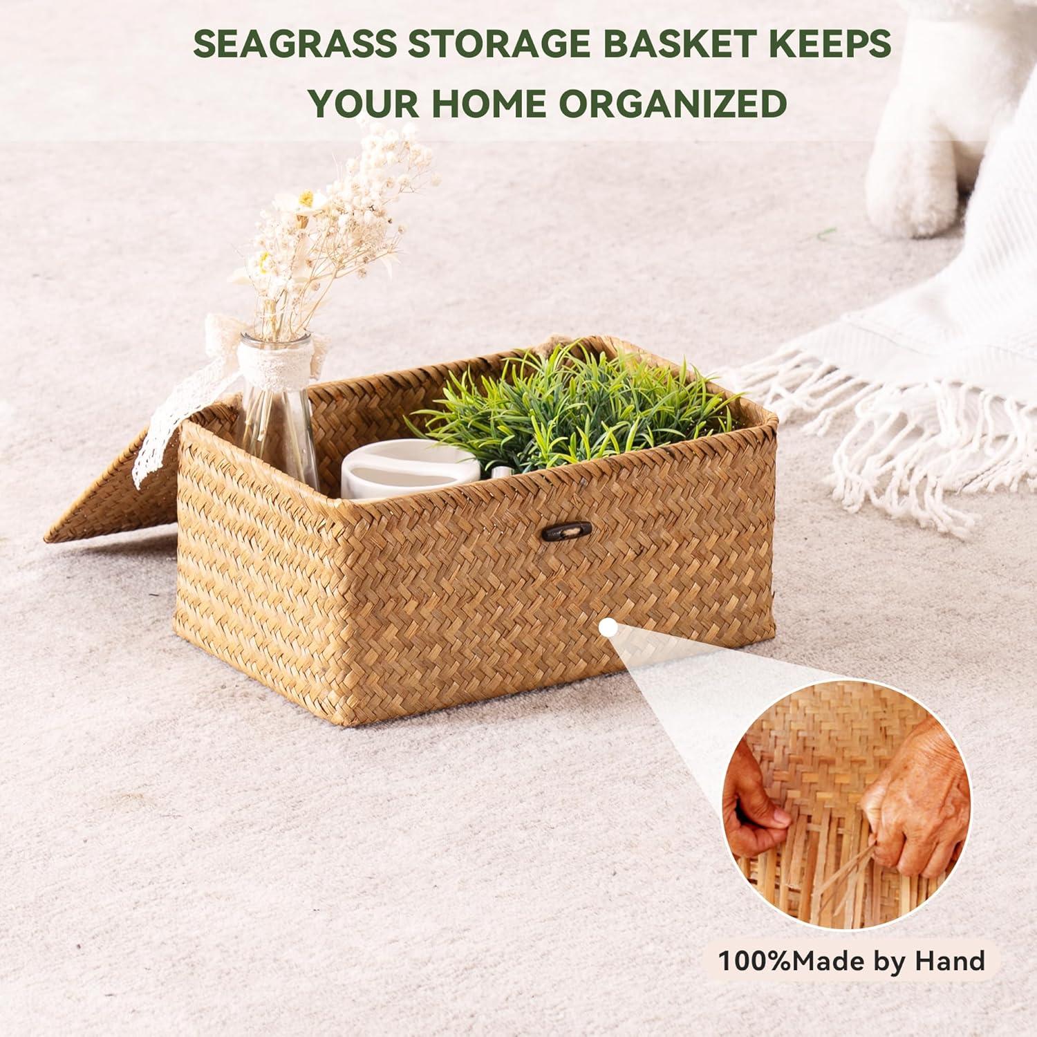 Cestas de Almacenamiento Tejidas a Mano Nonam - Juego de 3