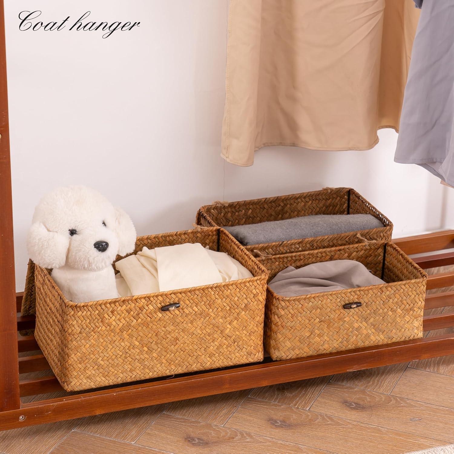 Cestas de Almacenamiento Tejidas a Mano Nonam - Juego de 3