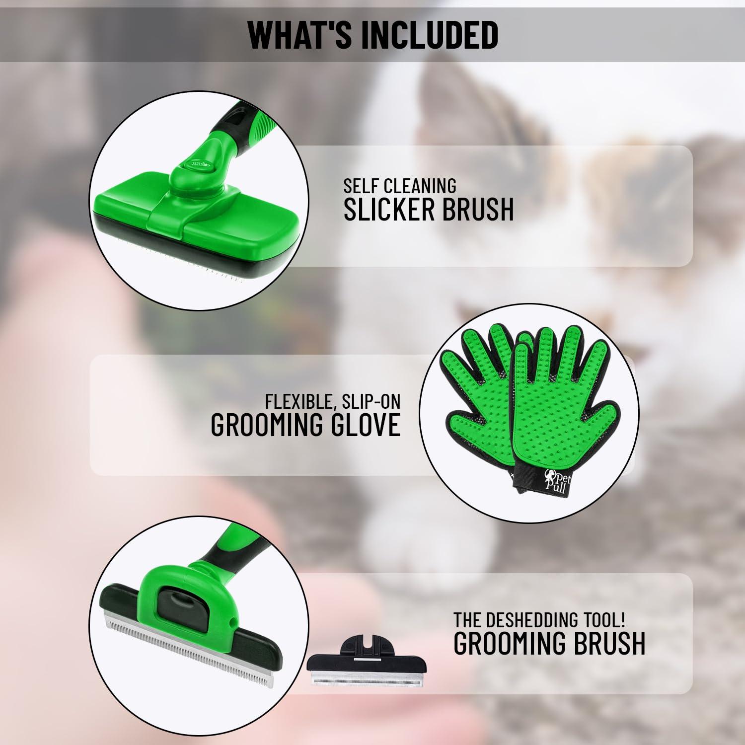 Kit de Aseo Profesional para Mascotas PET PULL - Verde