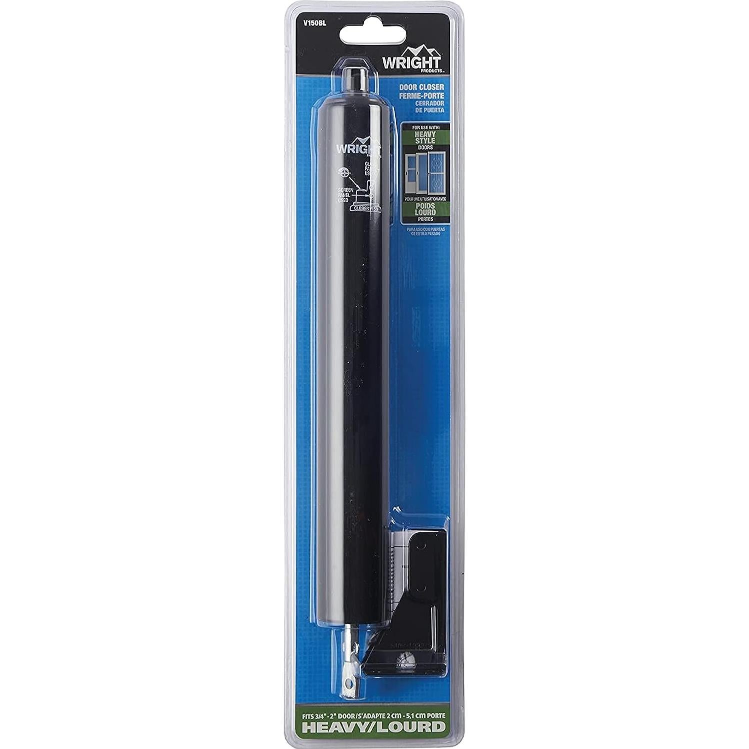 Cerradura Neumática Wright Products V150BL - Alta Resistencia, Negro