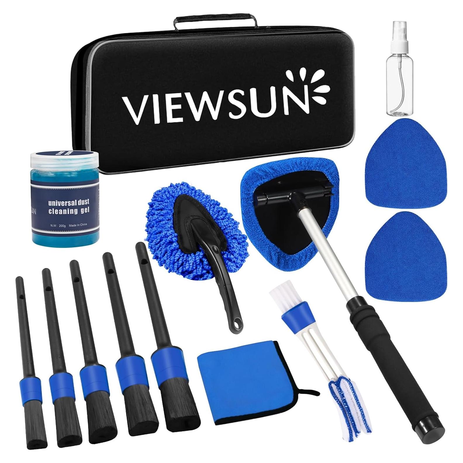 Kit de Limpieza de Interior de Coche Viewsun 14 Piezas