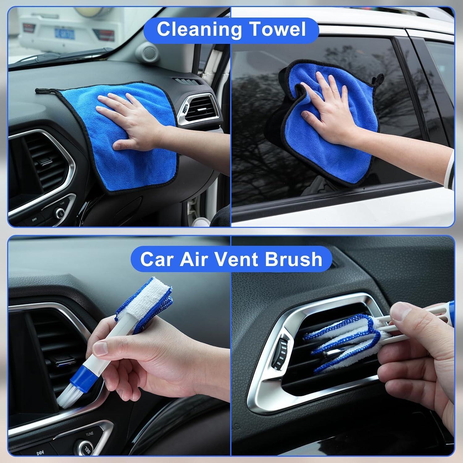 Kit de Limpieza de Interior de Coche Viewsun 14 Piezas