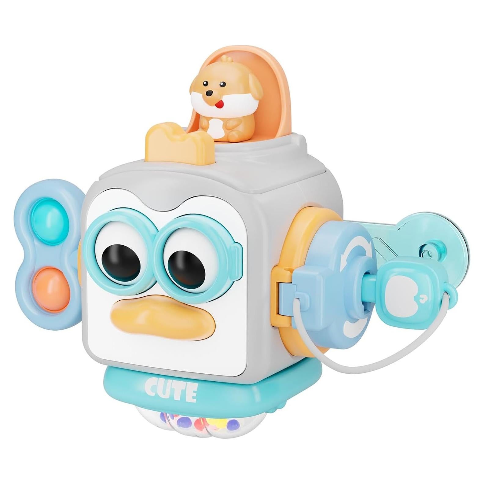 Juguete Montessori Osimily Cubo Ocupado 6 Funciones 0-3 Años