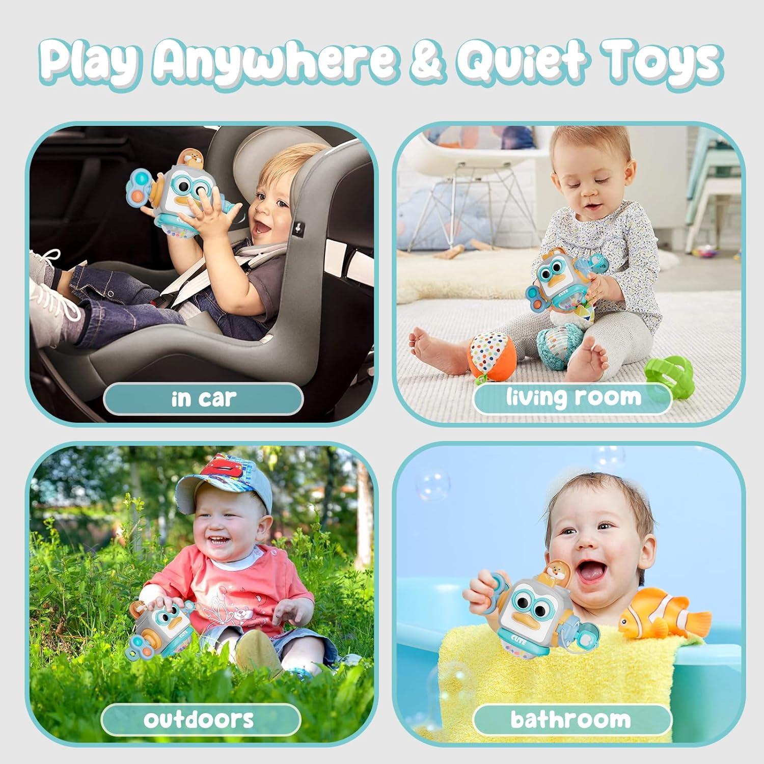 Juguete Montessori Osimily Cubo Ocupado 6 Funciones 0-3 Años