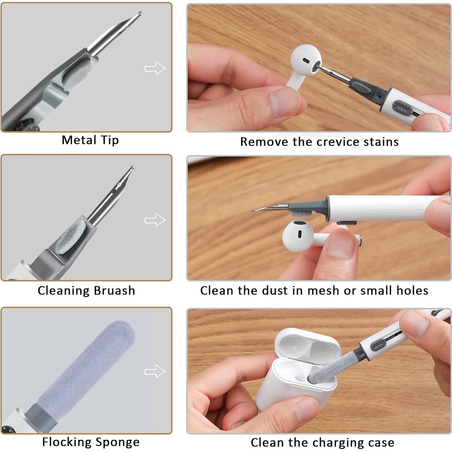 Kit de limpieza para AirPods VUBOJO con bolígrafo multifuncional