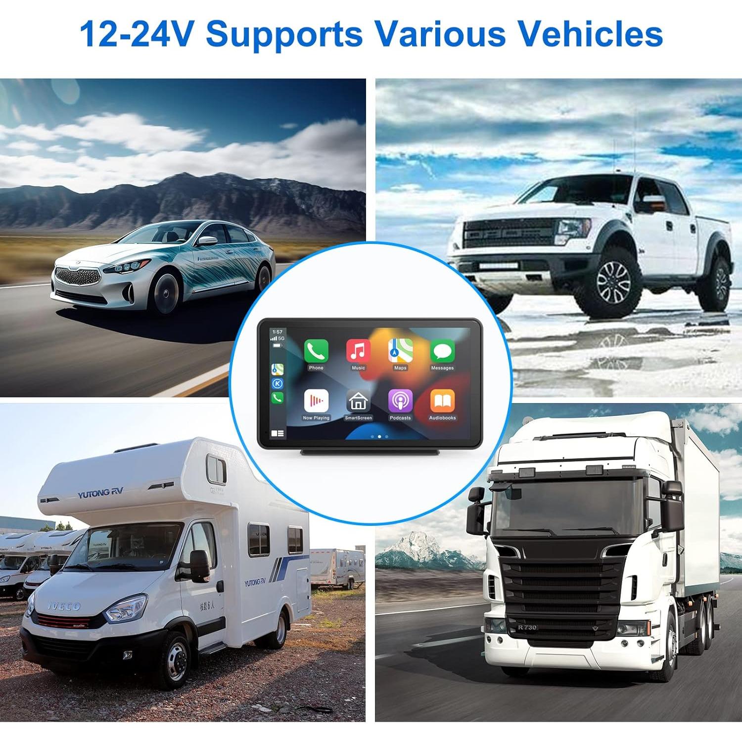 Pantalla táctil 7" ONCHEER Carplay Android Auto HD Bluetooth