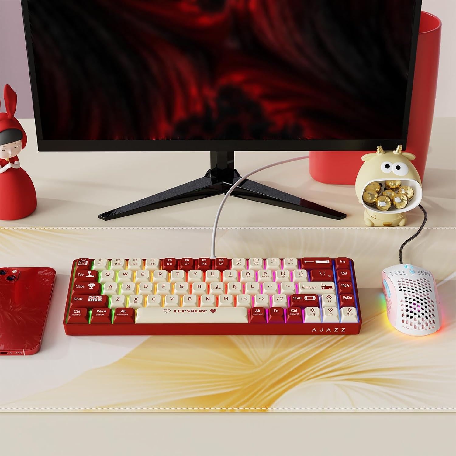 Combo Teclado Mecánico AJAZZ AK680 y Ratón RGB PBT 60%