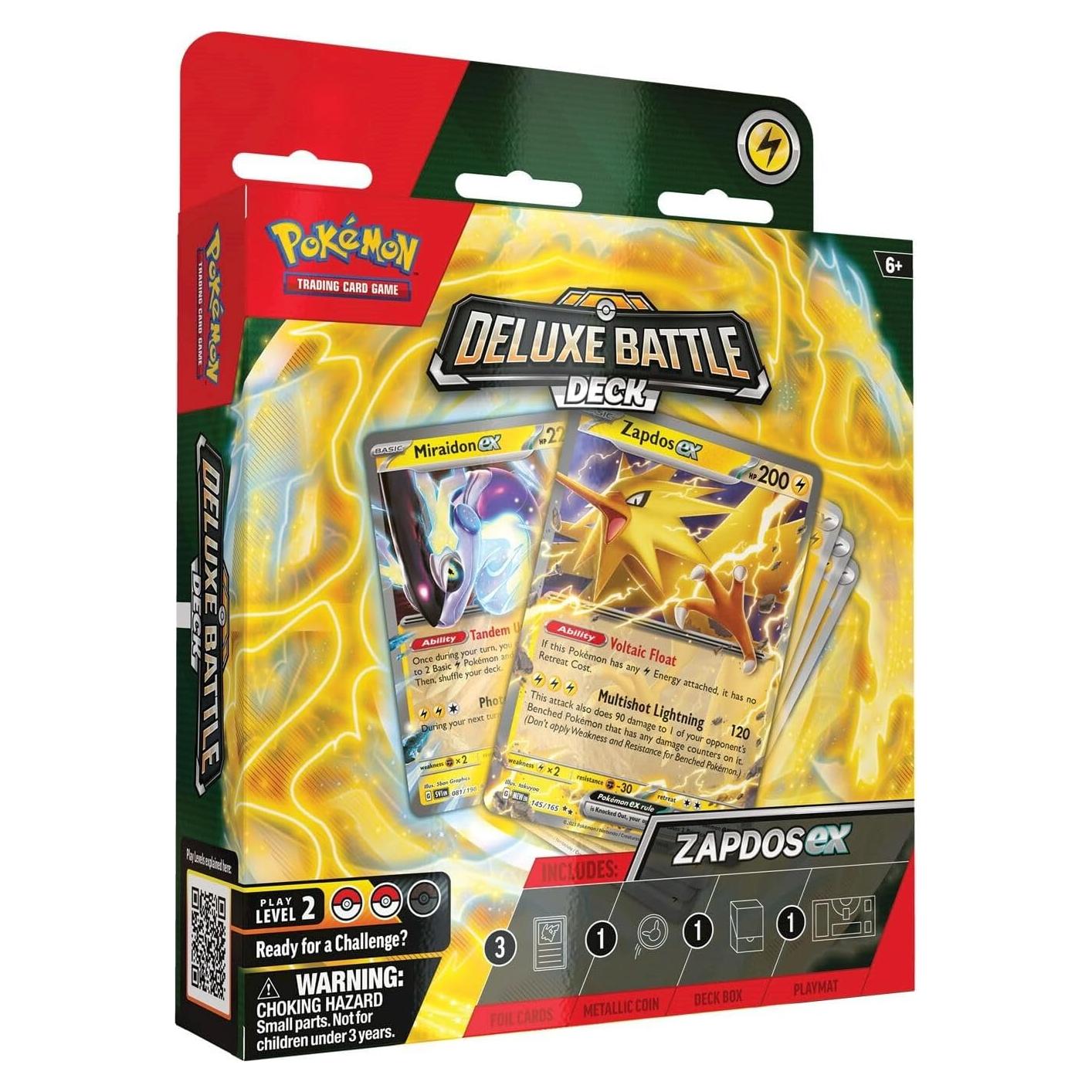 Pokémon TCG Deluxe Battle Deck Ninetales ex/Zapdos ex 60 cartas