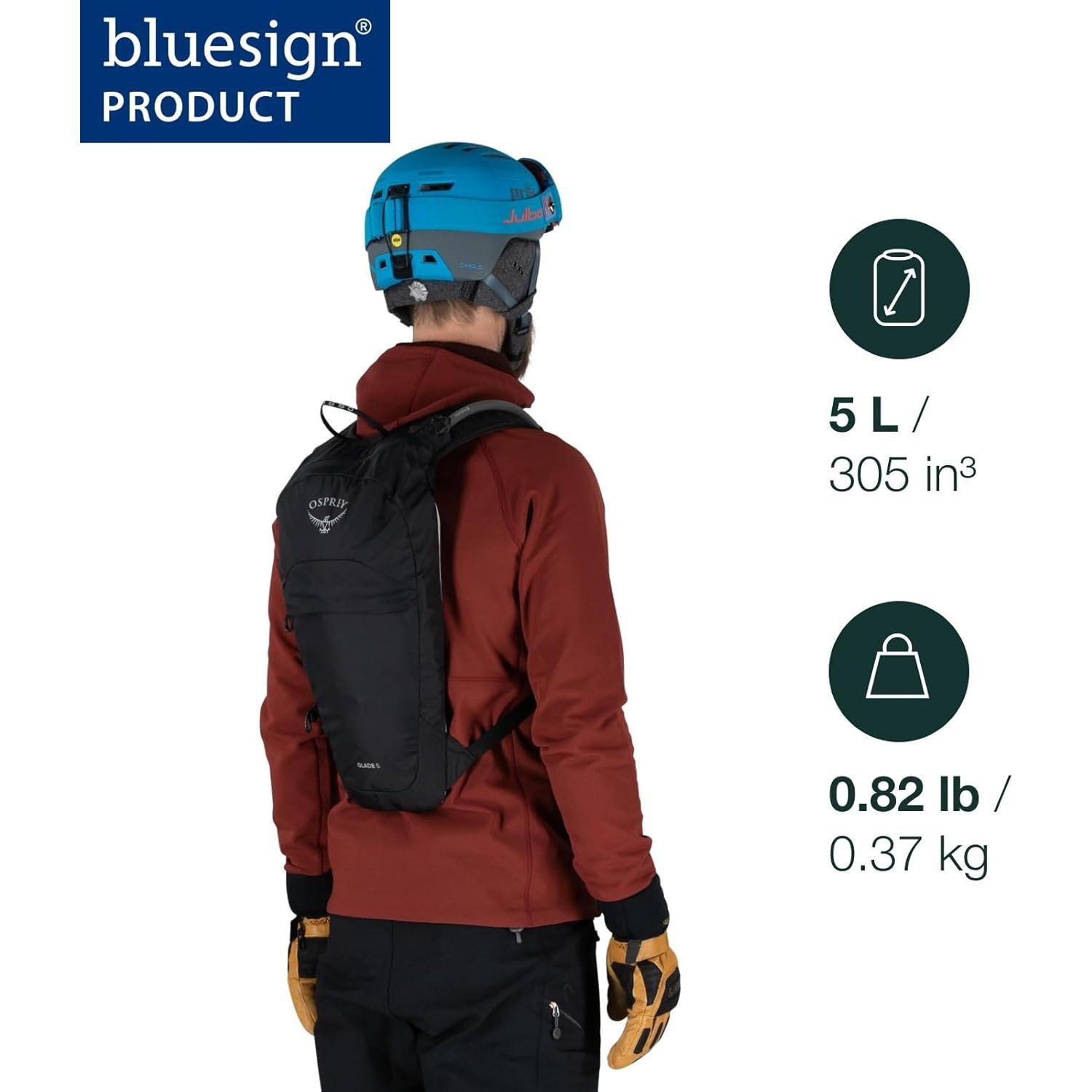 Mochila de esquí Osprey Glade 5L con reservorio Hydraulics