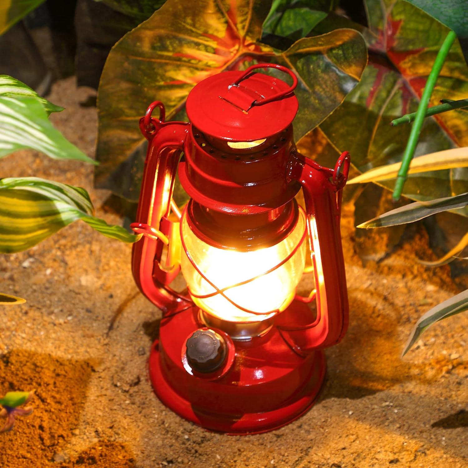 Lámpara de Tormenta LED Vintage Hortsun 20.32 cm - 2 Pzs