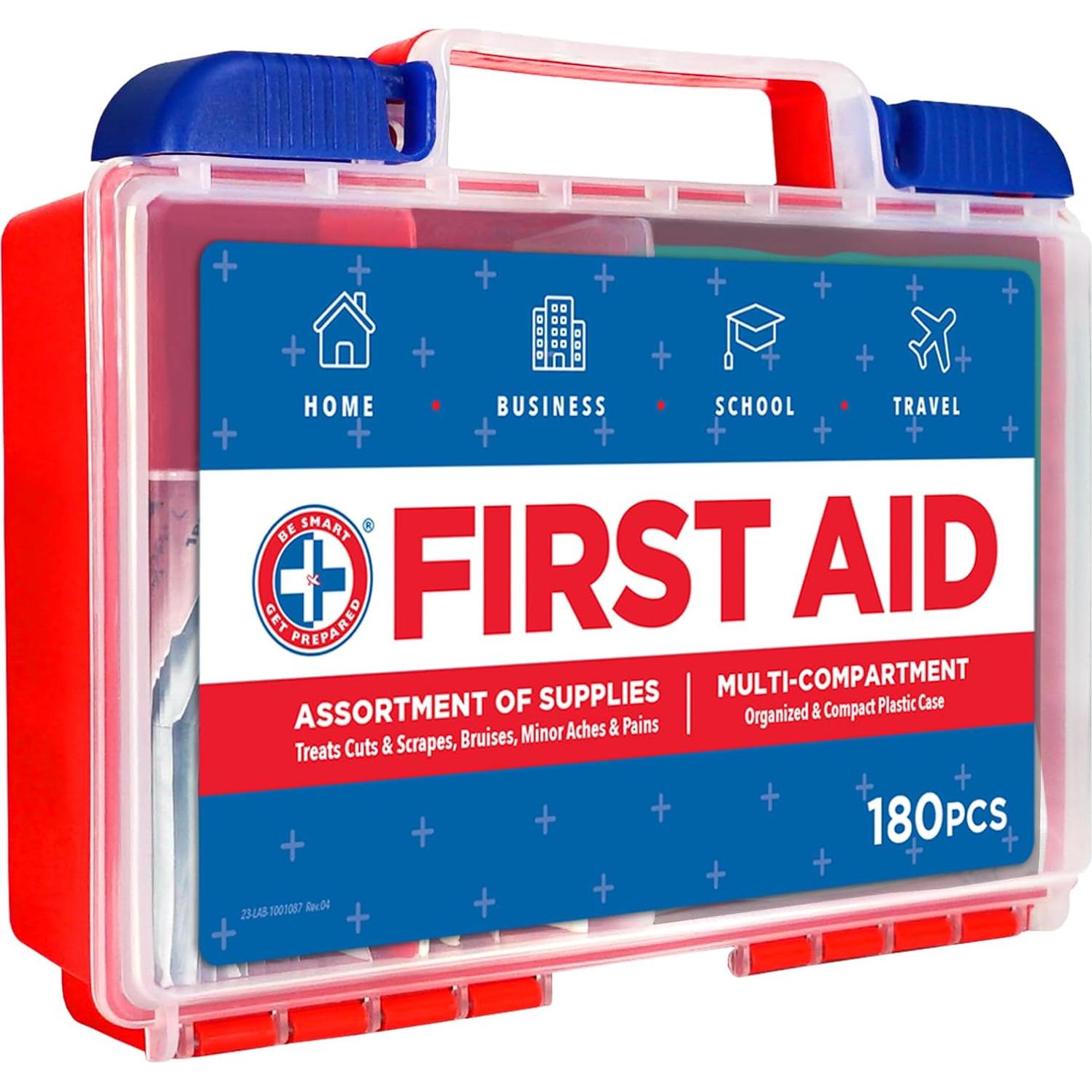 Kit de Primeros Auxilios Be Smart Get Prepared 180 Piezas