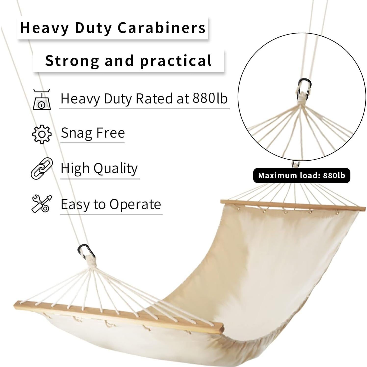 Clip de Carabinero Oak-Sports 3" Negro Alta Resistencia 399 kg