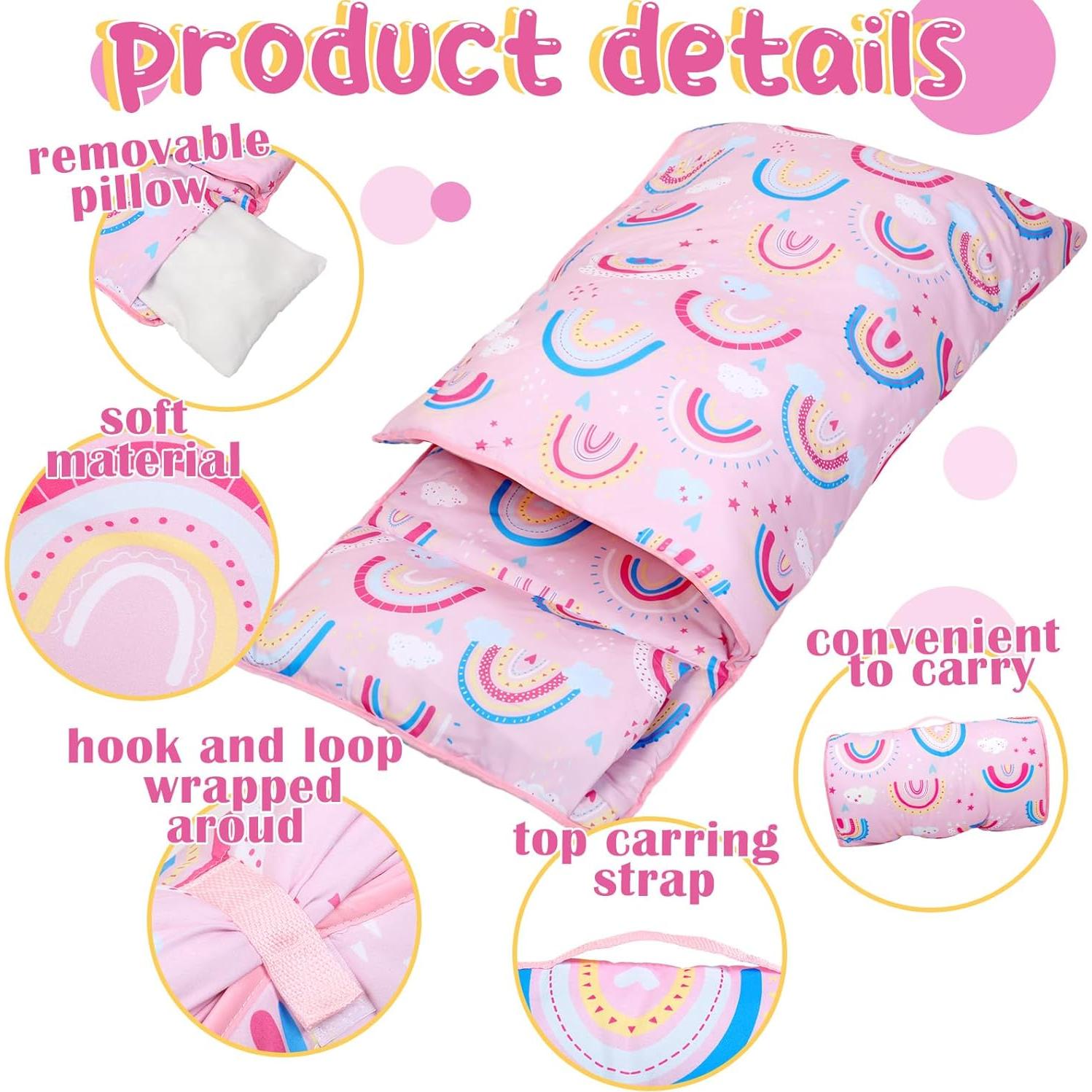 Esteras para Niños Newwiee con Almohada y Manta 127x50cm