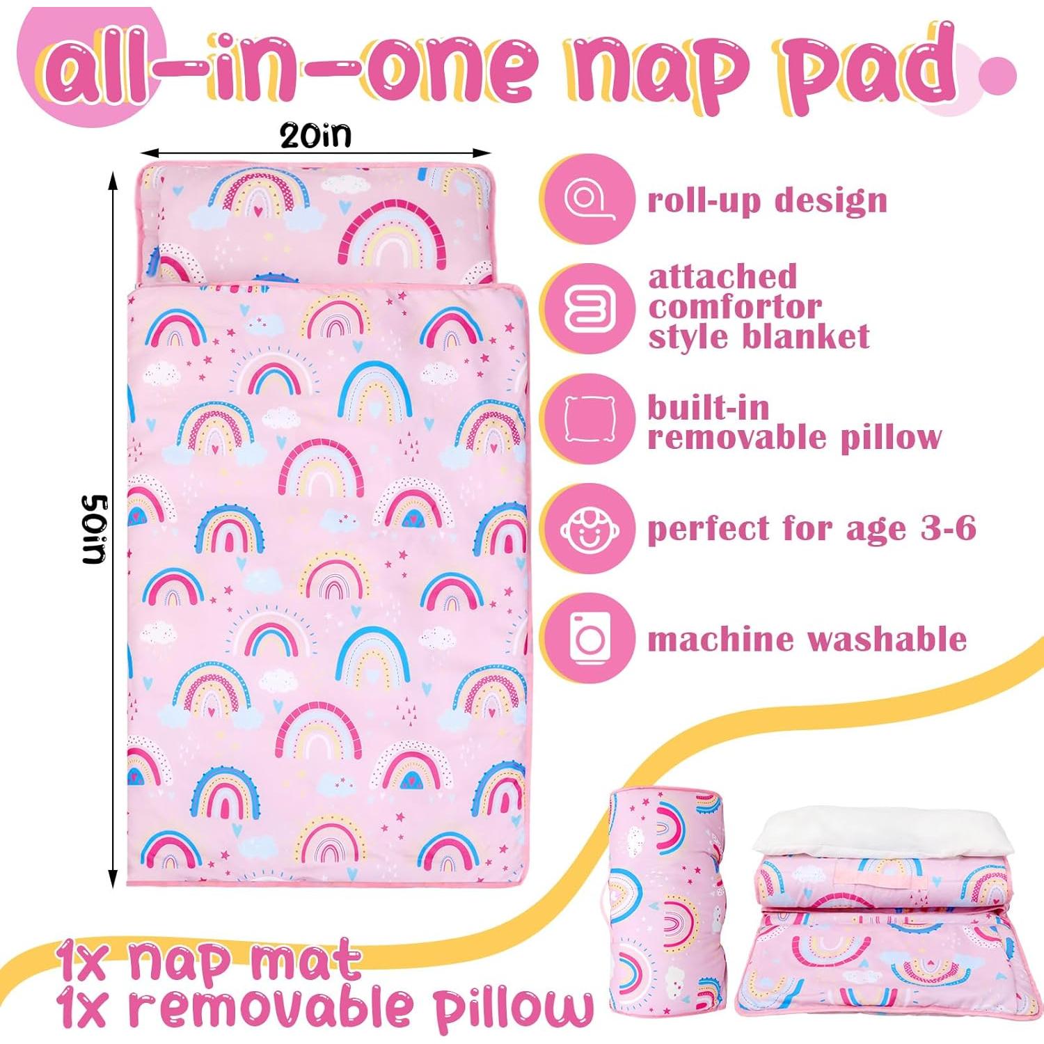 Esteras para Niños Newwiee con Almohada y Manta 127x50cm