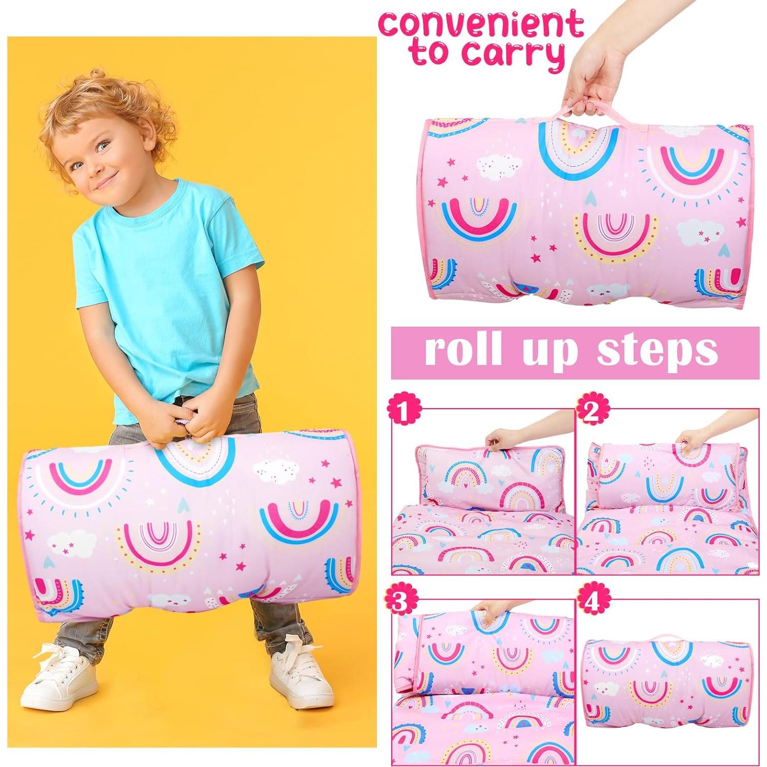 Esteras para Niños Newwiee con Almohada y Manta 127x50cm