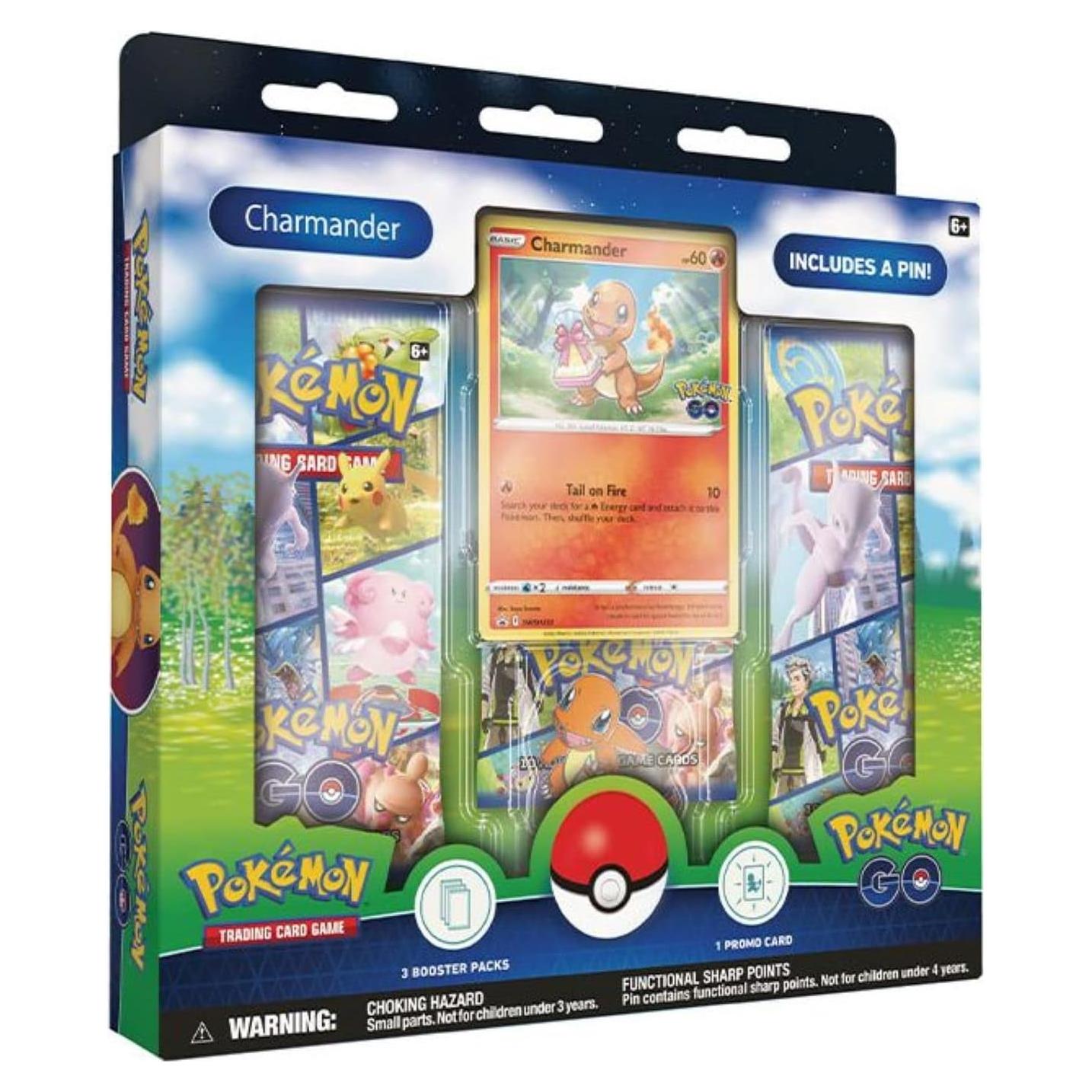 Colección de Pines Pokémon TCG: Charmander + 3 Paquetes