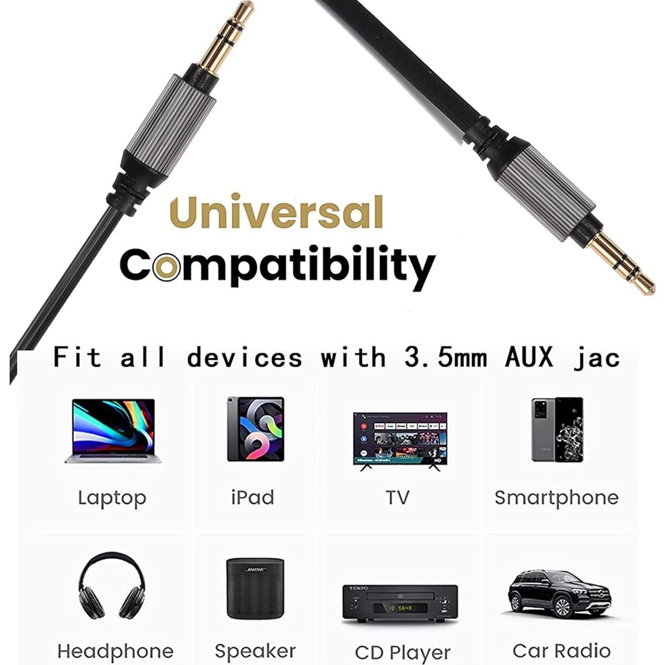 Cable de Reemplazo 1.3m para Auriculares Sony y Audio-Technica