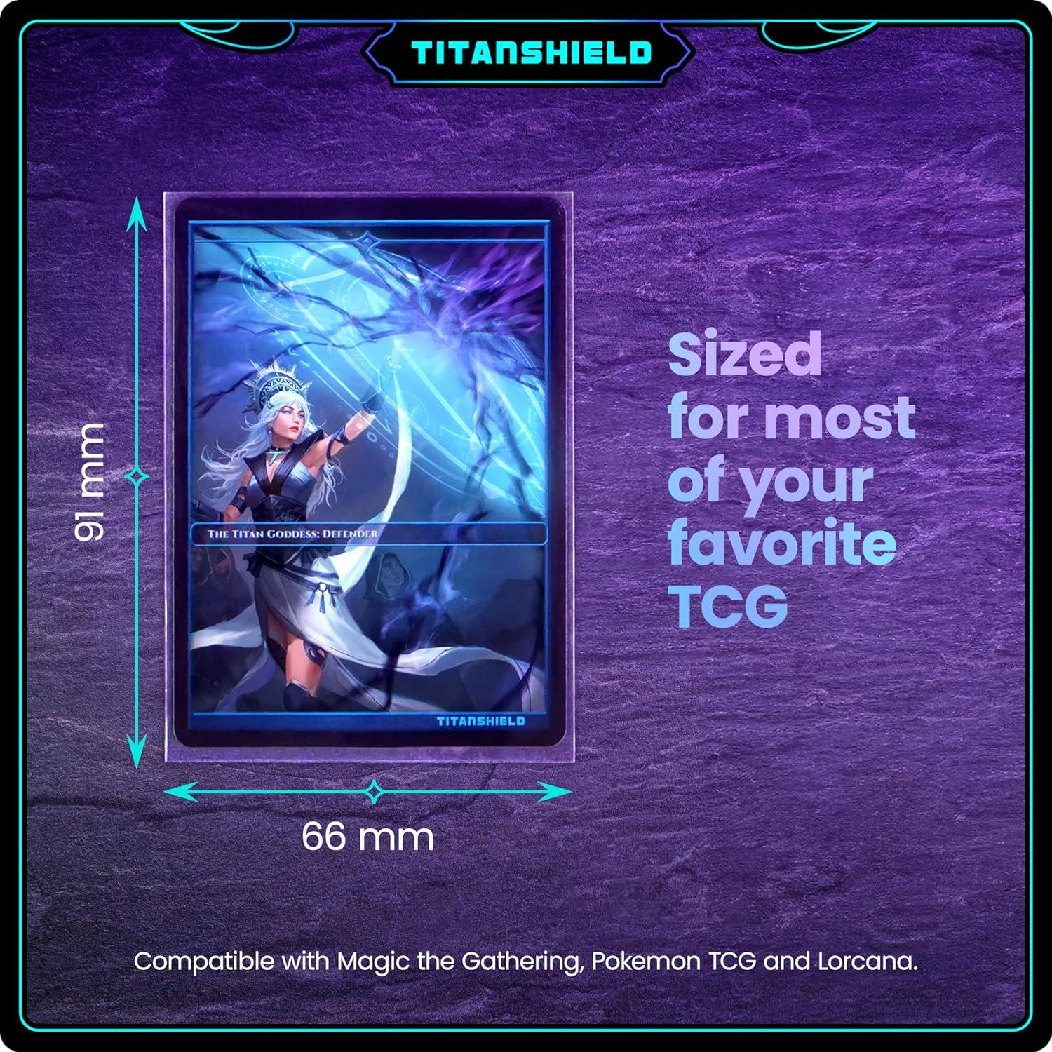 Fundas Transparentes TitanShield 450 para Cartas 66x91mm