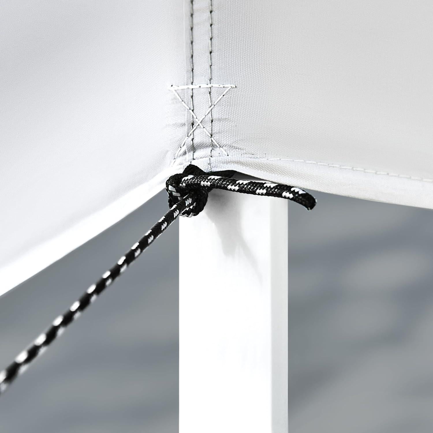 Carpa Plegable Yaheetech 15.7 m² Gris Claro/Verde Ajustable