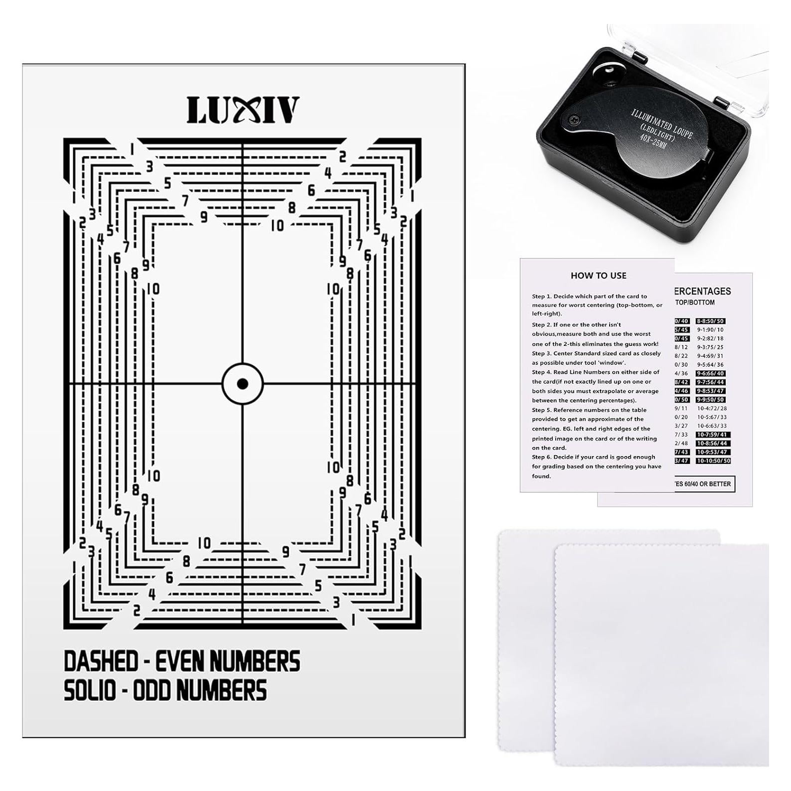 Kit de Calificación de Tarjetas Luxiv con Aumento 30X