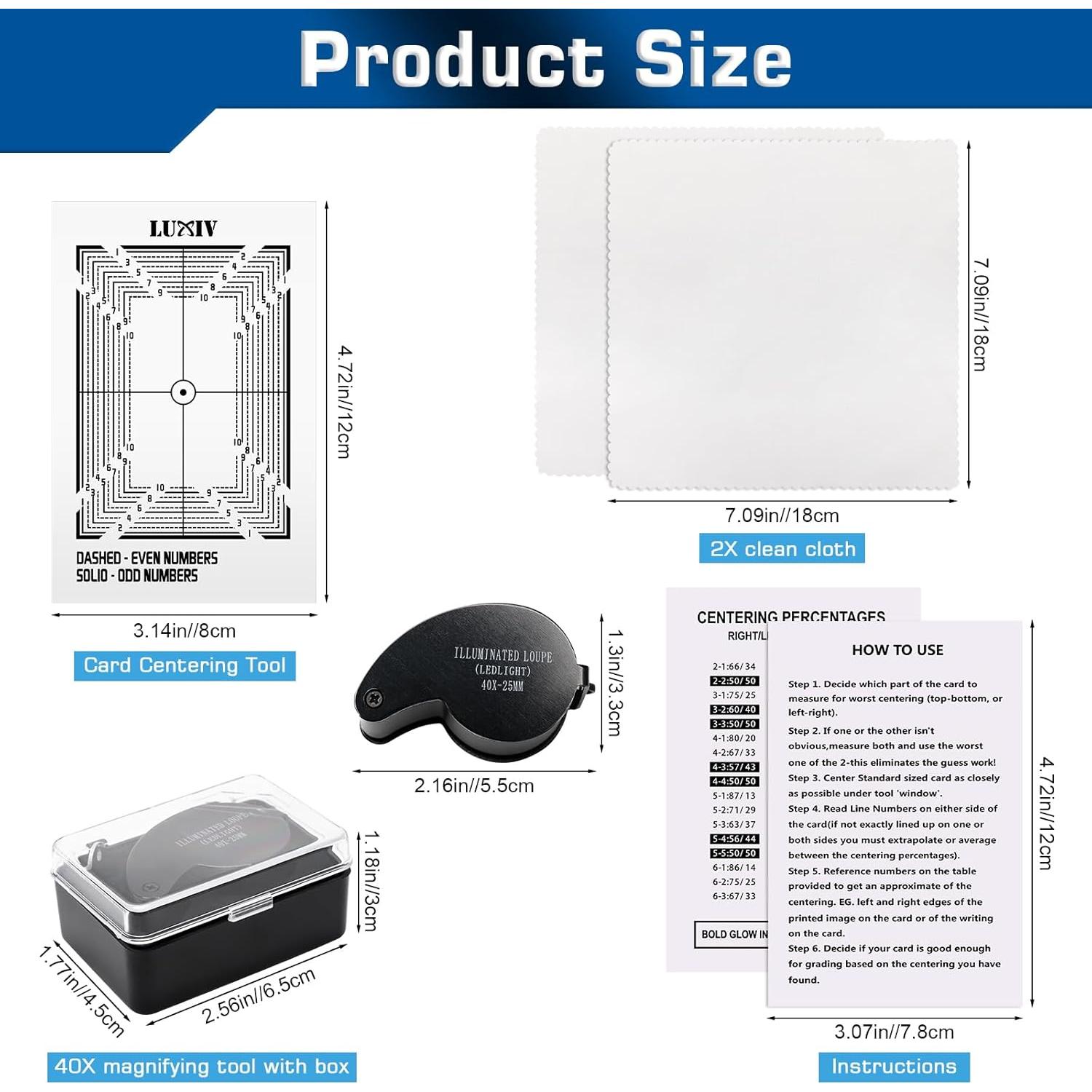 Kit de Calificación de Tarjetas Luxiv con Aumento 30X