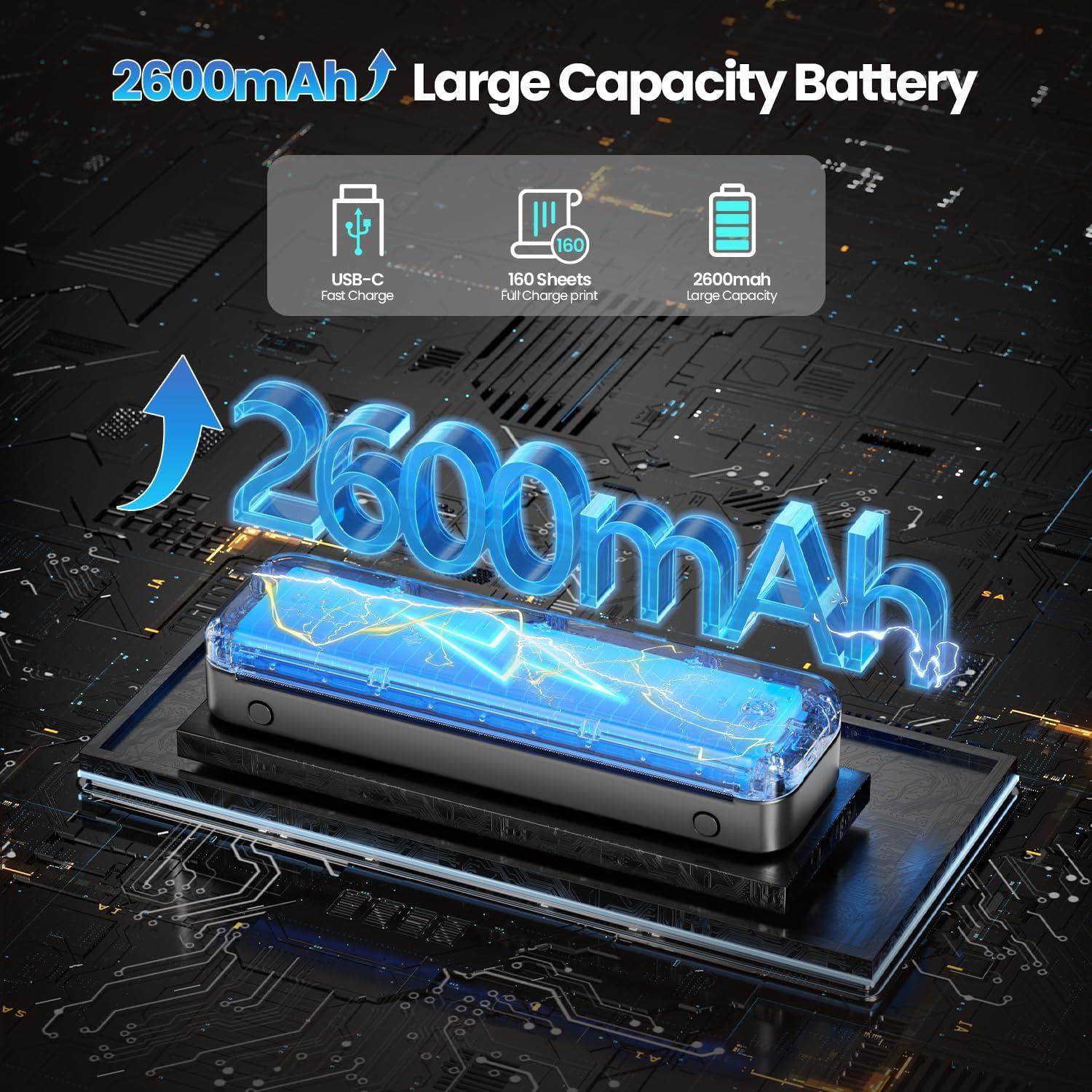 Impresora Portátil Phomemo M834 Inalámbrica 300 dpi A4