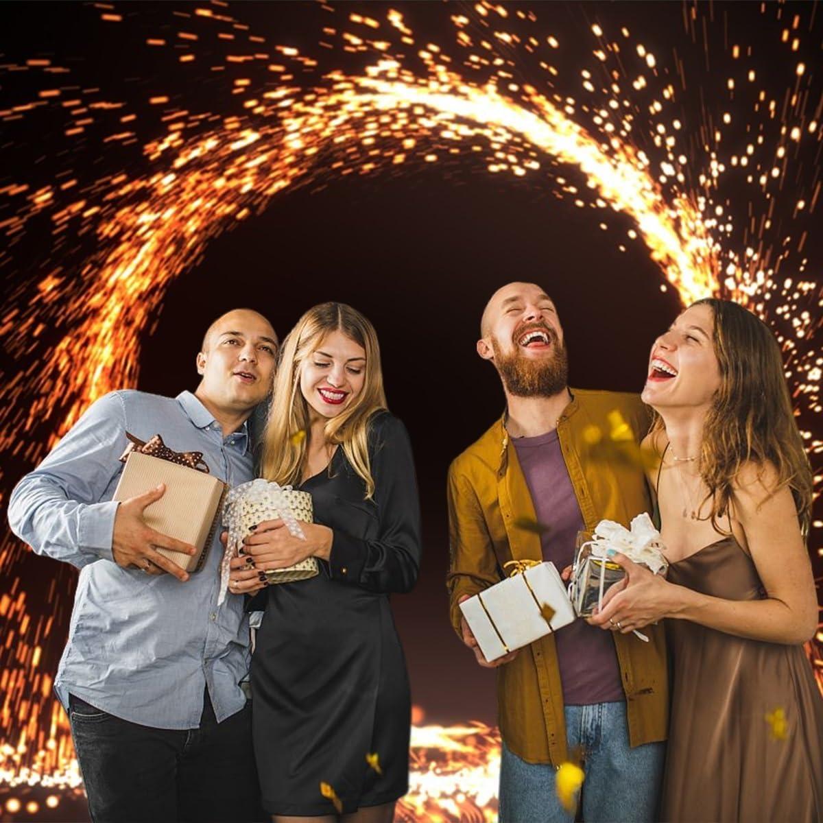 Fondo Fotográfico Poliester 1.5x1m Fuego Chispeante Vie Savaran