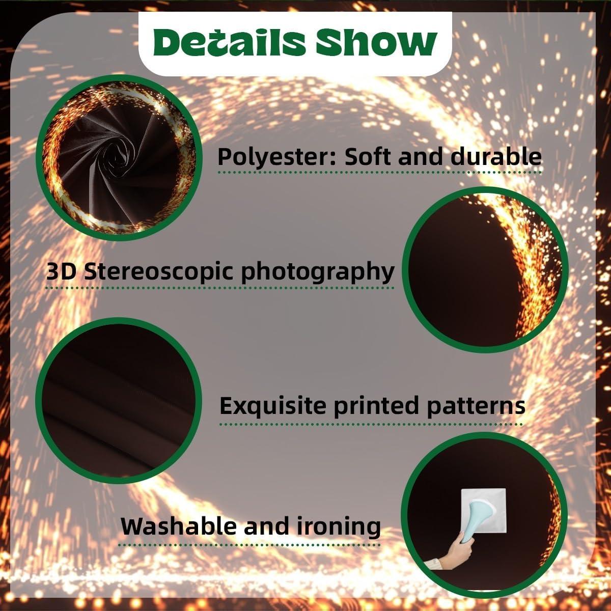 Fondo Fotográfico Poliester 1.5x1m Fuego Chispeante Vie Savaran