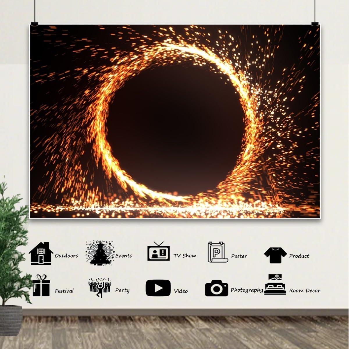 Fondo Fotográfico Poliester 1.5x1m Fuego Chispeante Vie Savaran