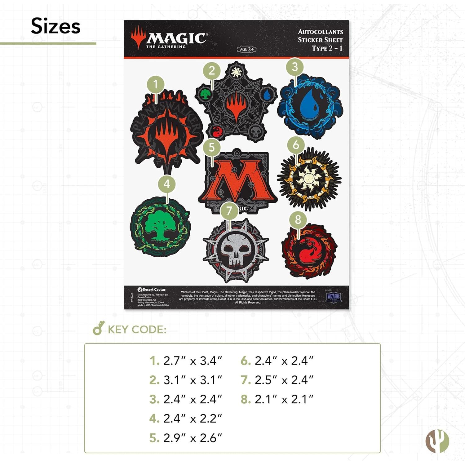 Calcomanías Vinilo Premium Desierto Cactus 2 Piezas 21.6x27.9cm