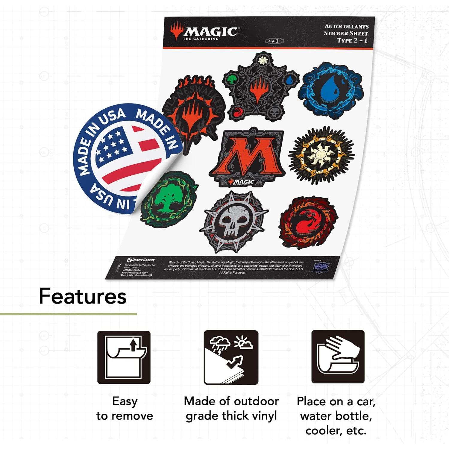 Calcomanías Vinilo Premium Desierto Cactus 2 Piezas 21.6x27.9cm