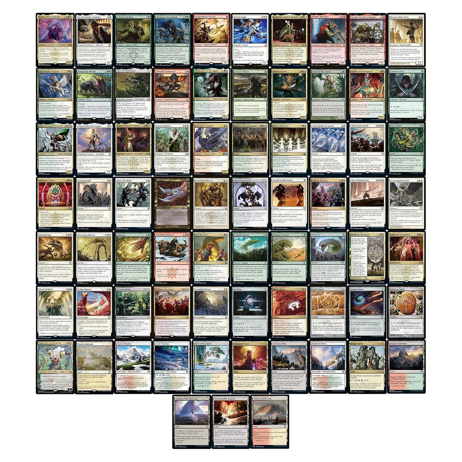 Mazo Commander Jetmir Naya 100 Cartas - Magic The Gathering