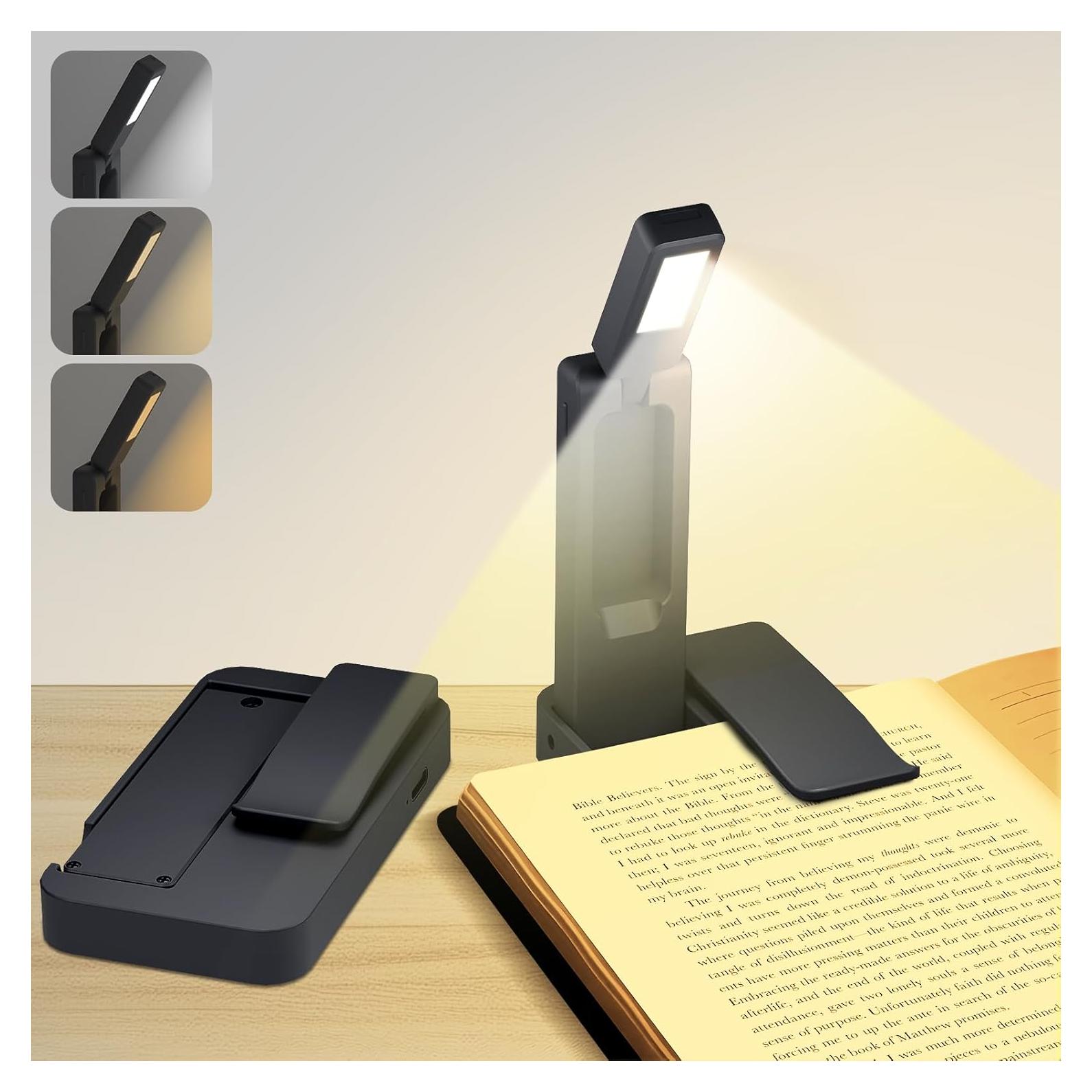 Lámpara de Lectura Recargable NEWZCLA 2 Pack Clip-On 80H