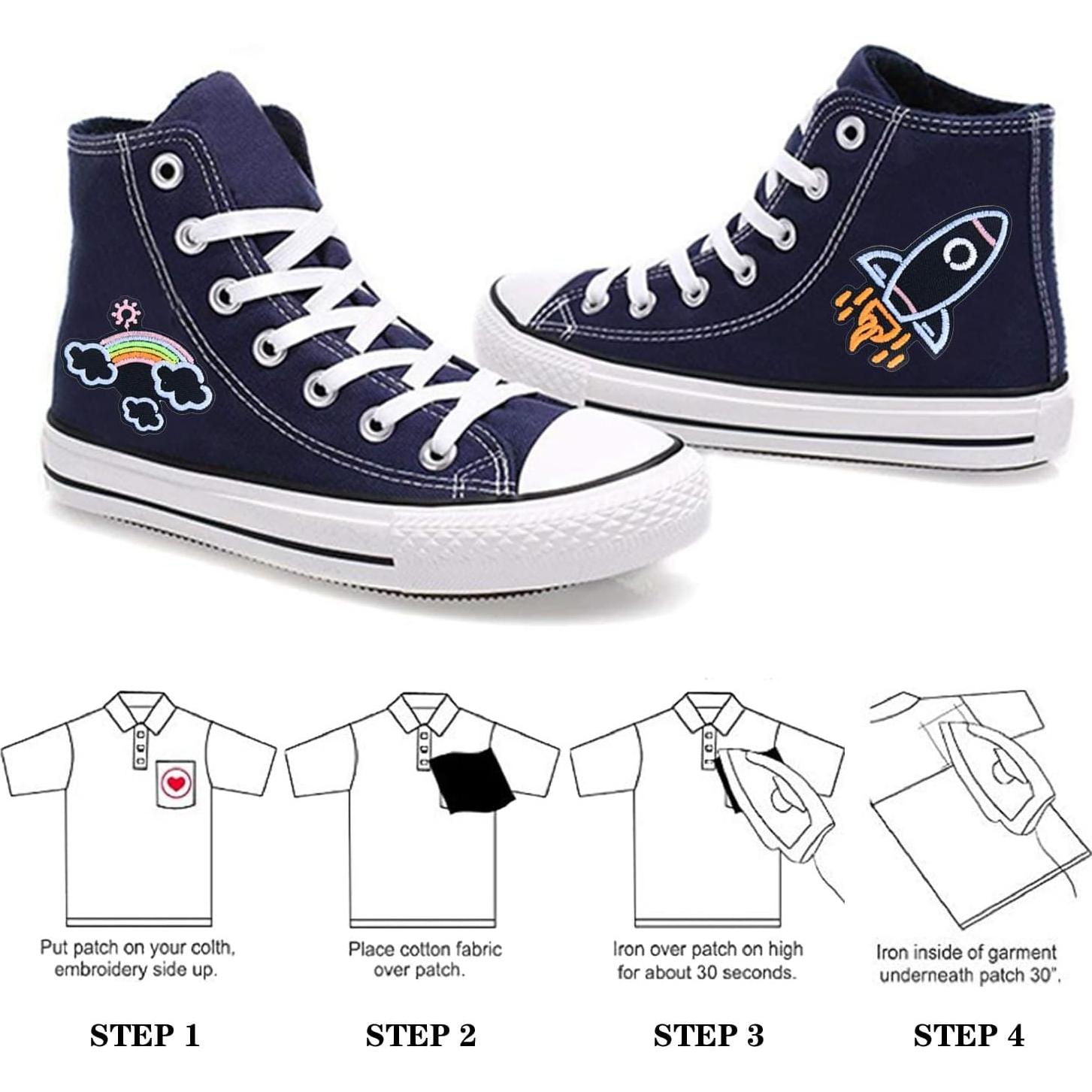 8 Parches Termoadhesivos Brillan en la Oscuridad Attuslla