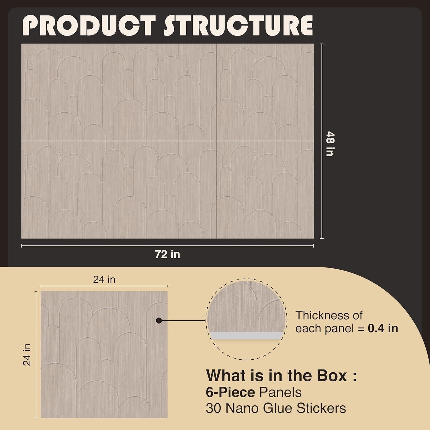 Paneles Acústicos Reverbeon 6 Pack 61x61cm Aislantes Decorativos