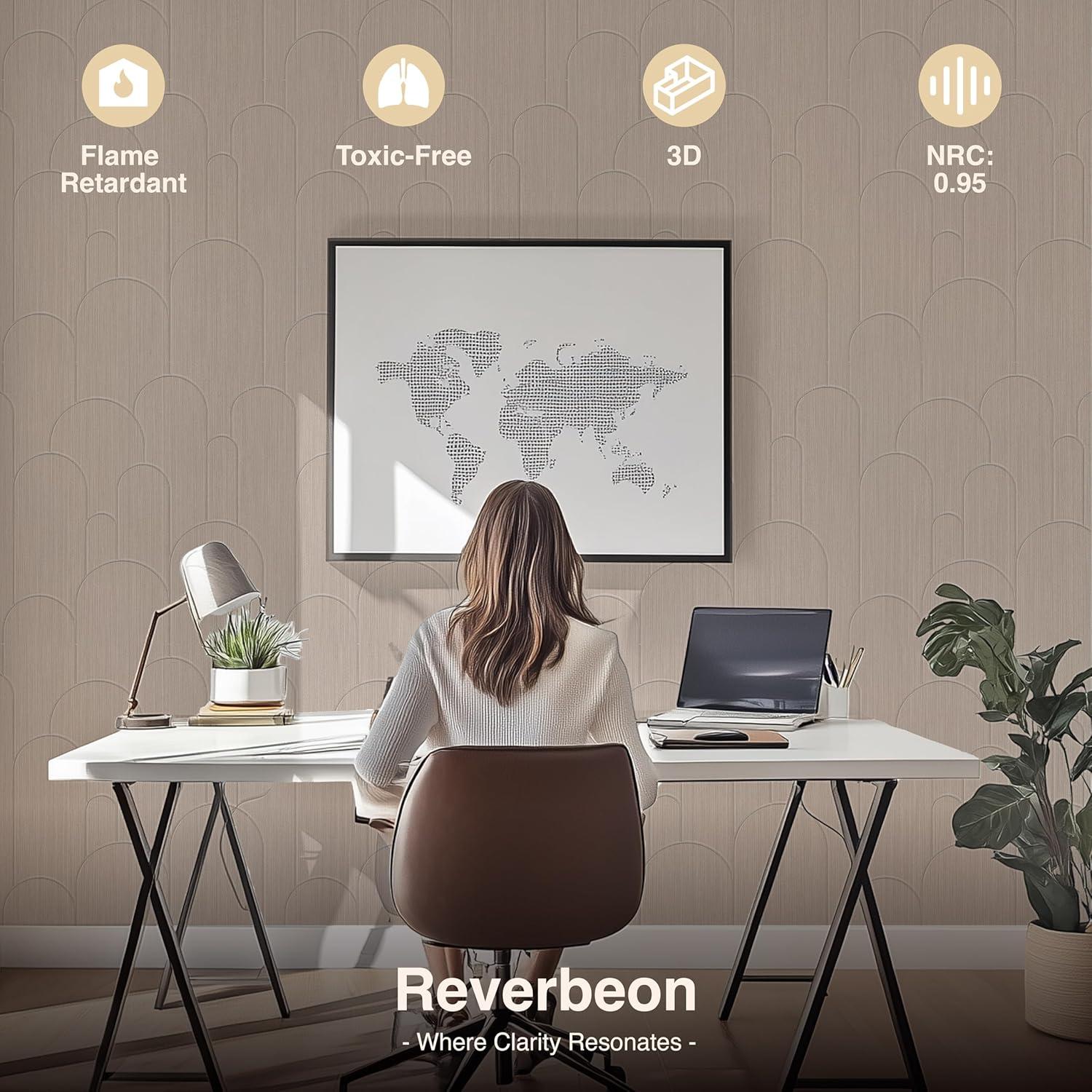 Paneles Acústicos Reverbeon 6 Pack 61x61cm Aislantes Decorativos