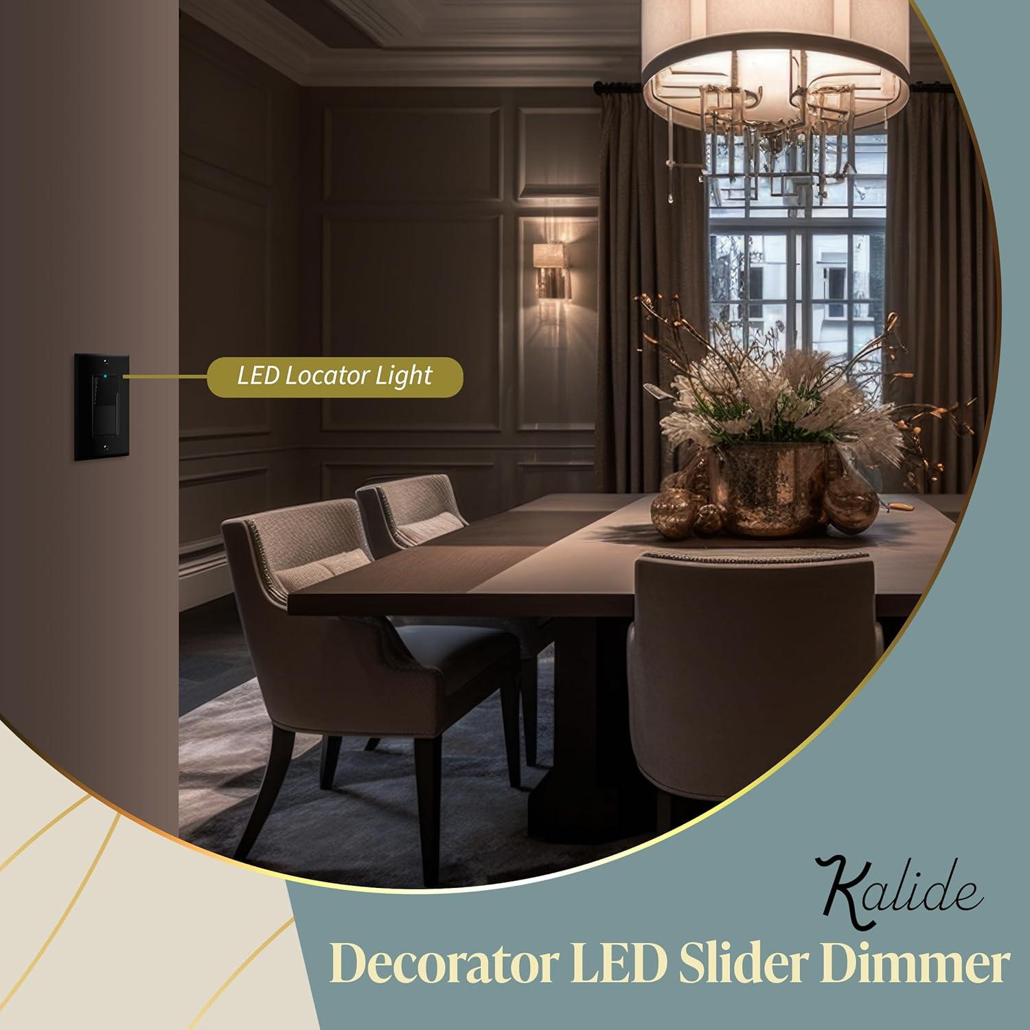 Interruptor Regulador de Luz LED Kalide Top Greener Negro 300W