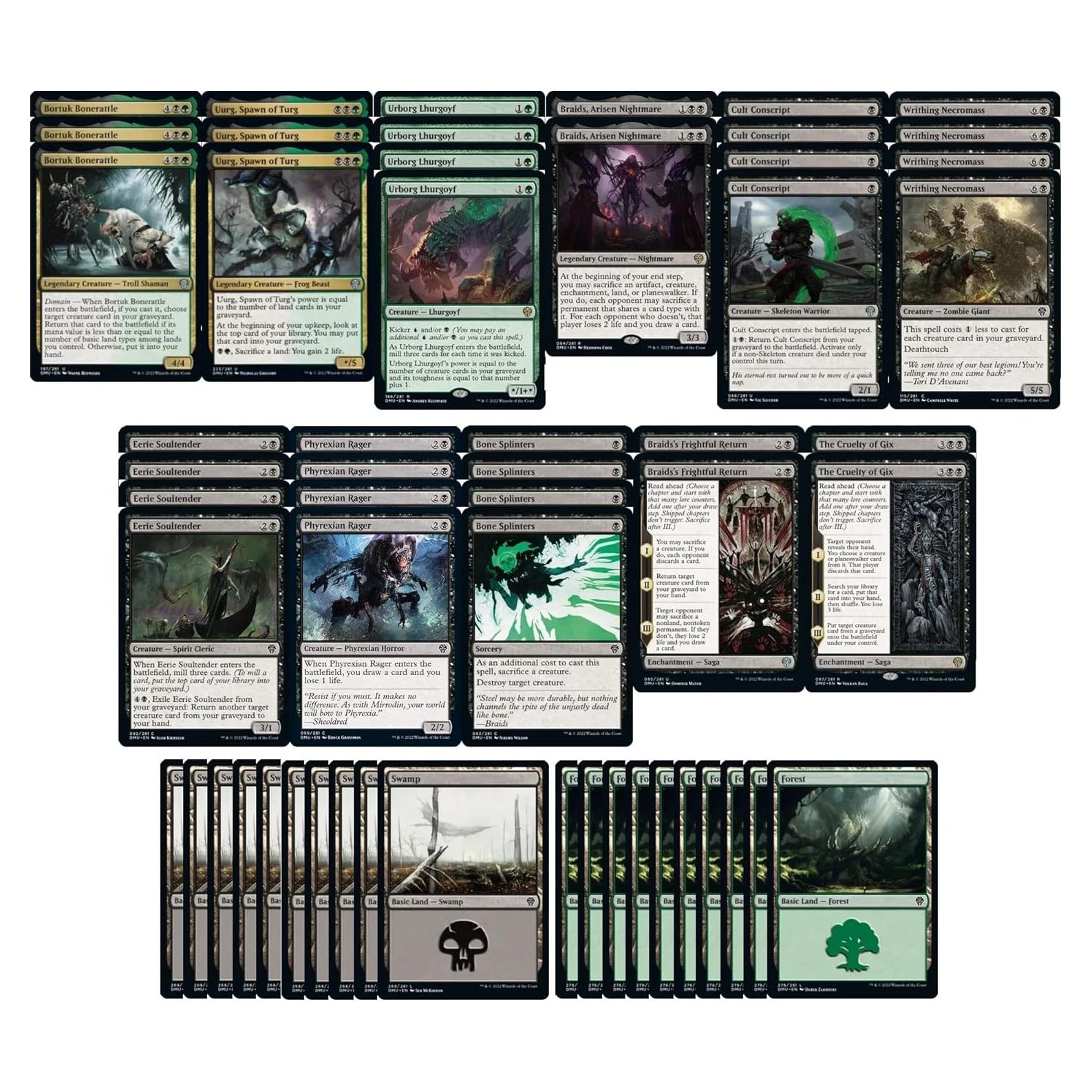 Baraja Golgari Reanimar Moler - 60 Cartas MTG Legal