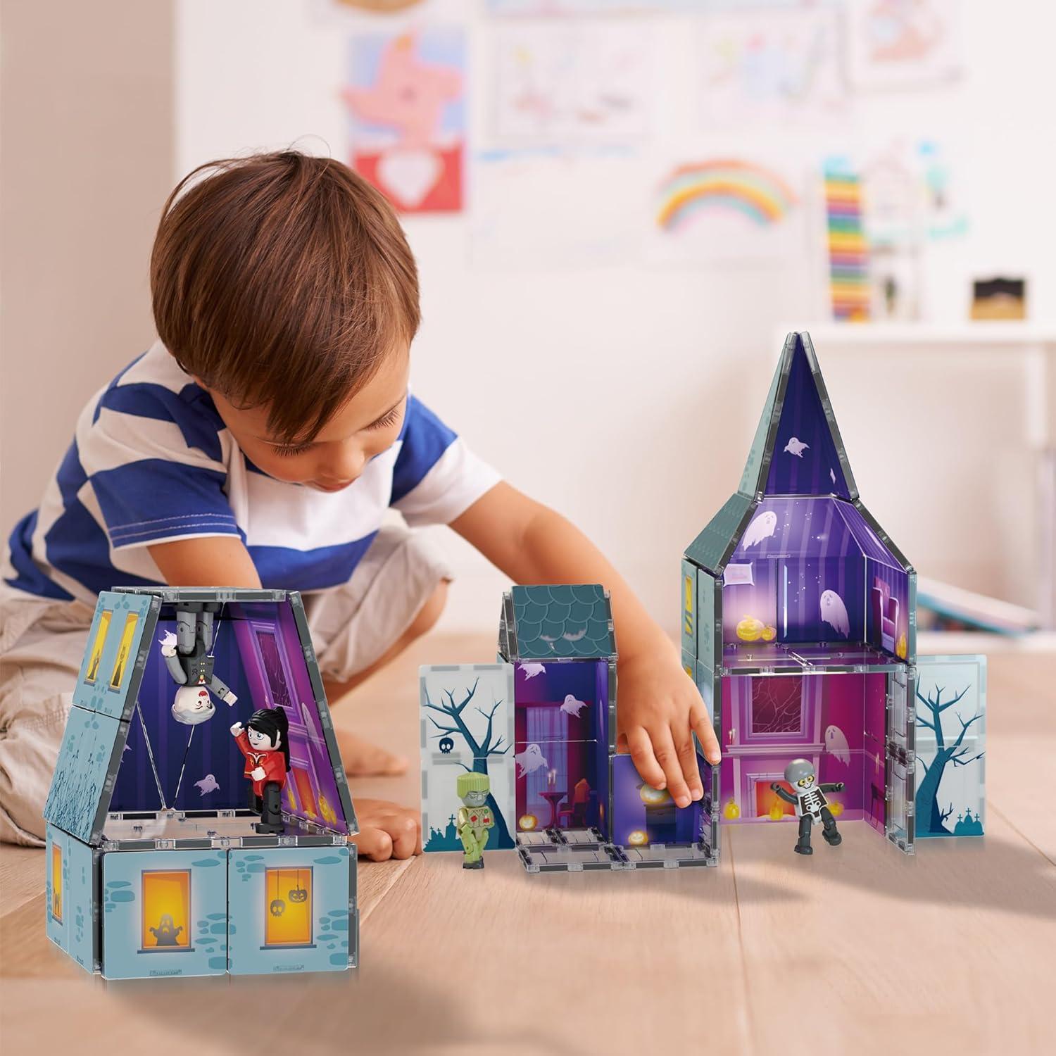 Bloques de Construcción Magnéticos Casa Embrujada PicassoTiles 8 Figuras