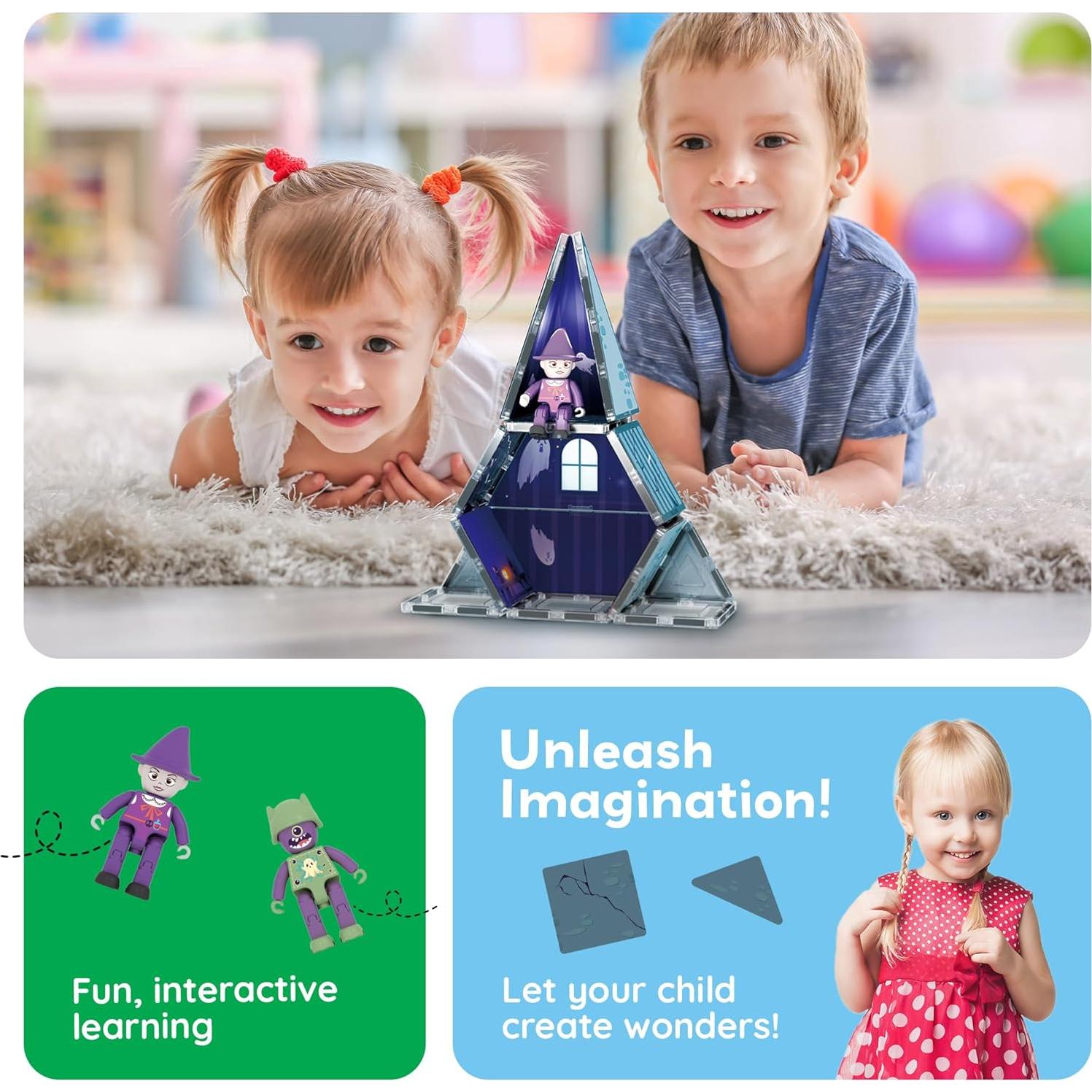 Bloques de Construcción Magnéticos Casa Embrujada PicassoTiles 8 Figuras