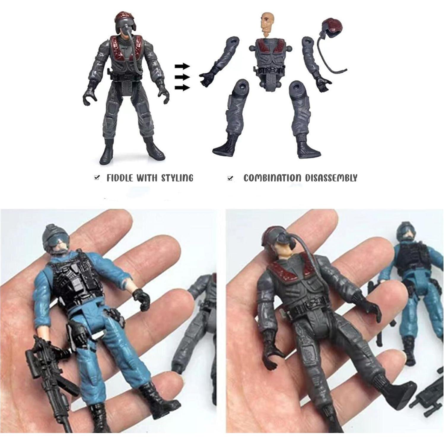 Figuras de Acción Soldados y Zombis IMIREUXY 12PCS