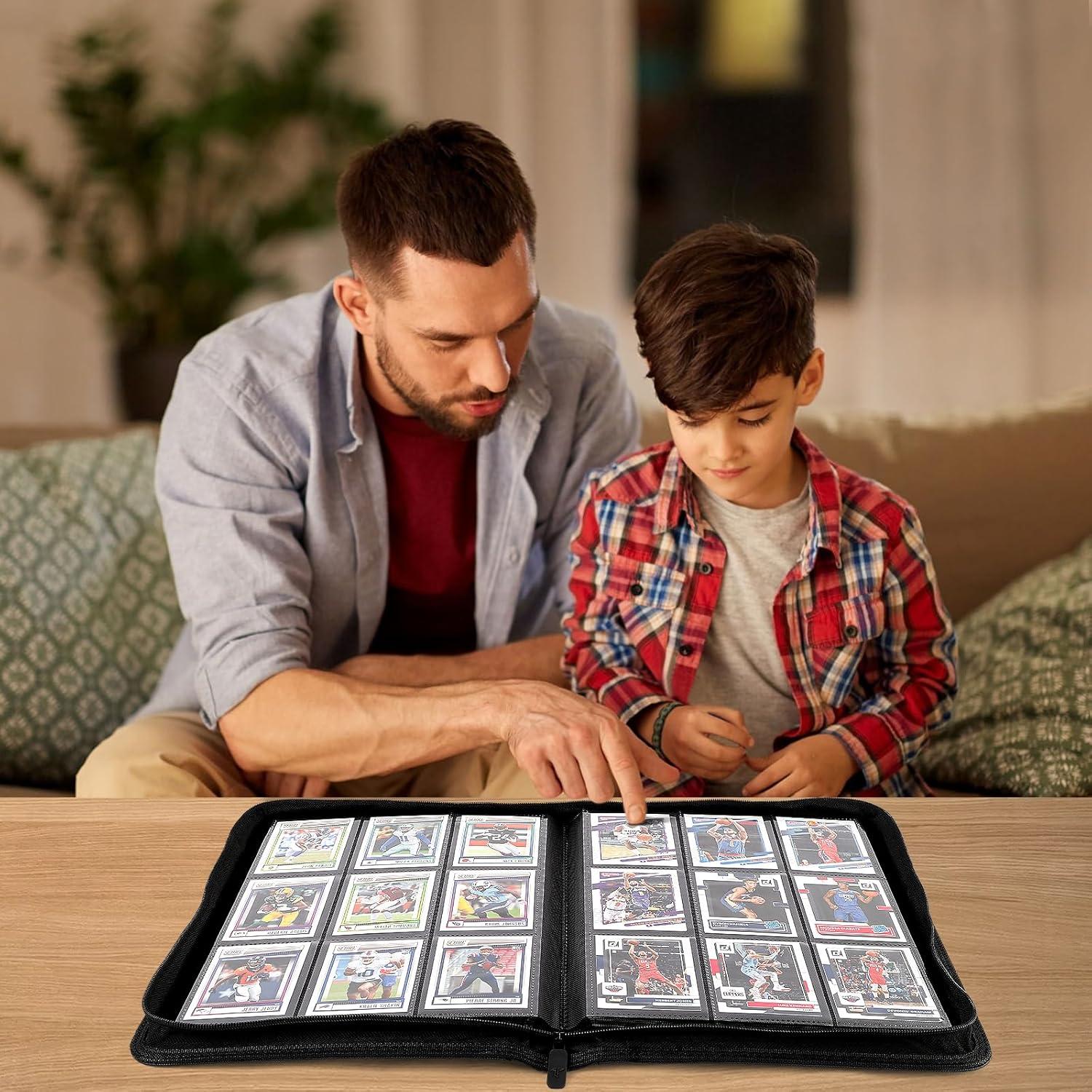 Carpeta de Cartas TiopLior 432 Bolsillos Negra con Cierre