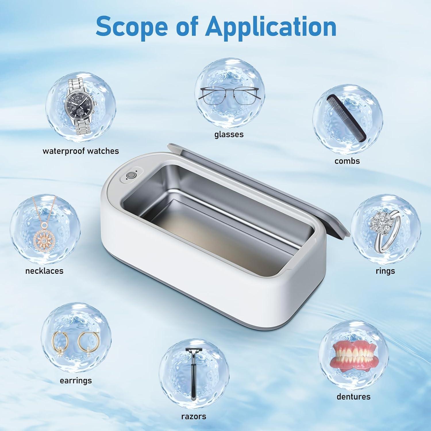 Limpiador Ultrasónico 640ml Vaolvpant 2 Modos de Tiempo