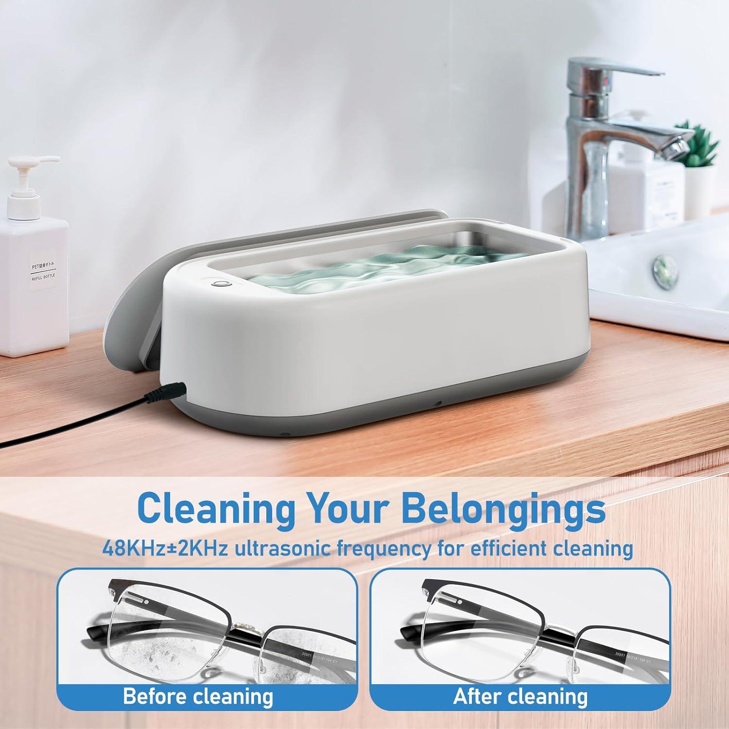 Limpiador Ultrasónico 640ml Vaolvpant 2 Modos de Tiempo