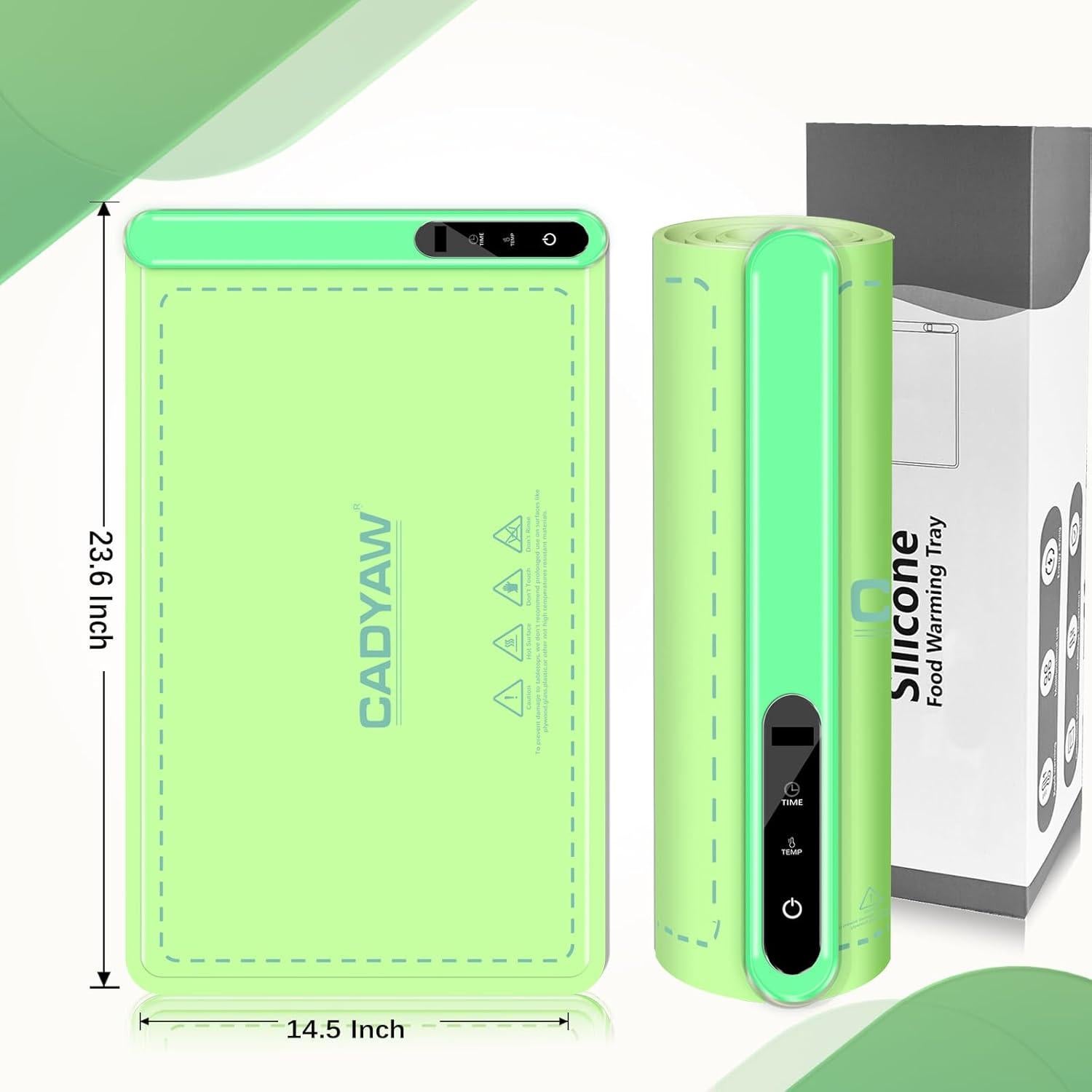 Alfombrilla Calentadora Cadyaw 500W Silicona Citron 7 Niveles