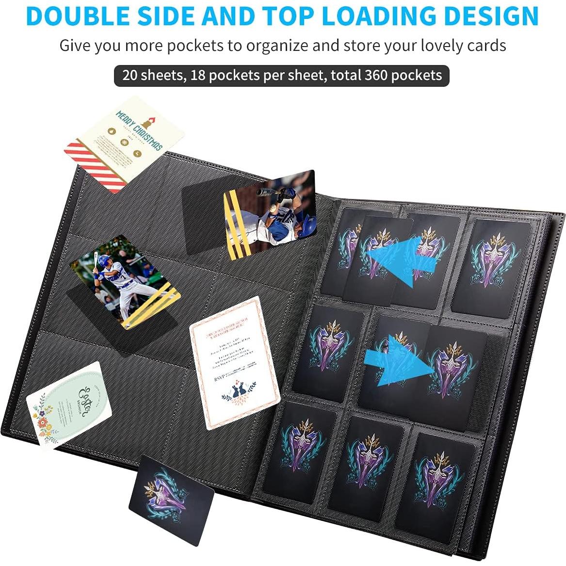 Carpeta de Cartas JIQEZNL 360 Bolsillos Negra