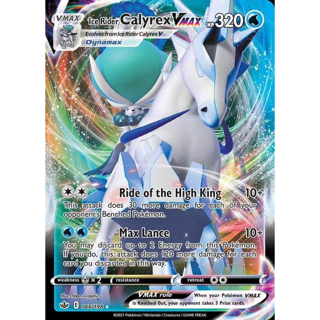 Baraja Pokémon Calyrex VMAX Jinete de Hielo 60 cartas