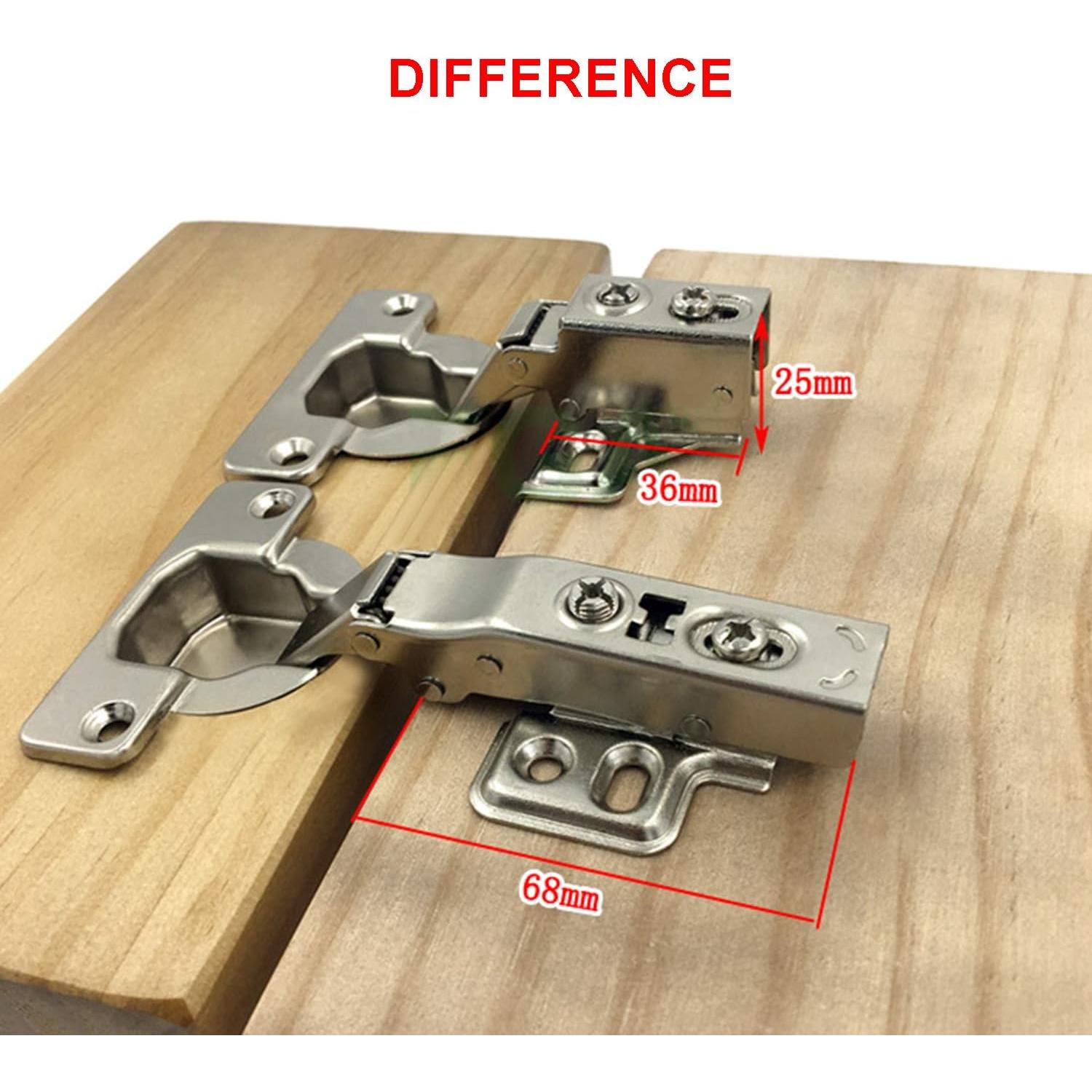 Bisagras de Marco LIKERAINY 40mm con Amortiguador Cierre Suave - Paquete de 4
